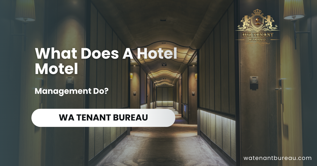 What Does A Hotel Motel Management Do?